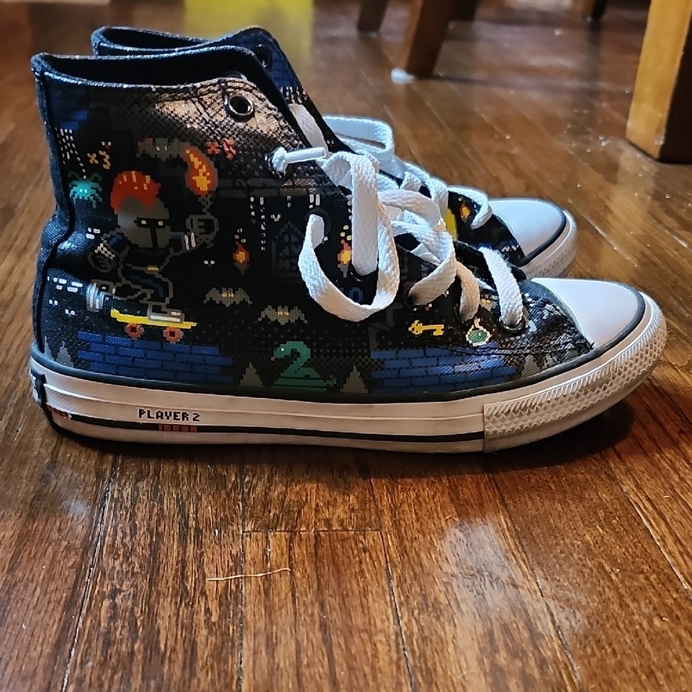 Converse Black and White High-Top Sneakers